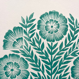 SECONDS : Hand Block Printed Art Print - No. 5679