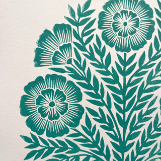 SECONDS : Hand Block Printed Art Print - No. 5681