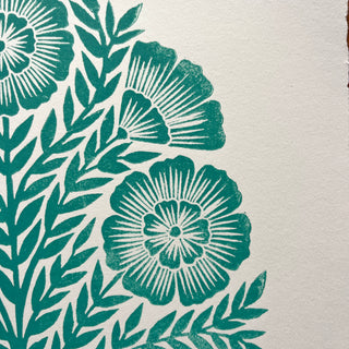 SECONDS : Hand Block Printed Art Print - No. 5681