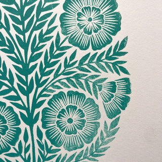 SECONDS : Hand Block Printed Art Print - No. 5681