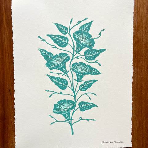 SECONDS : Hand Block Printed Art Print - No. 5682