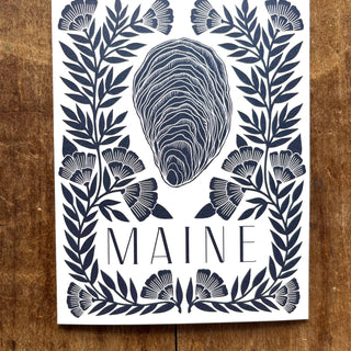 Maine Oyster Offset Printed Card, OP30