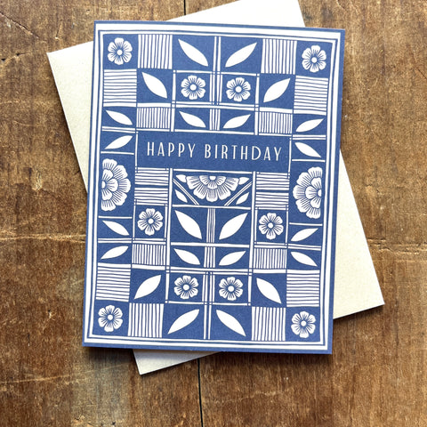 "Happy Birthday," Offset Printed Card, OP32
