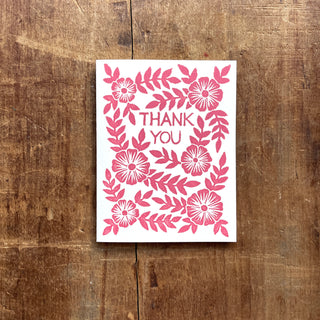 "Thank You," Greeting Card