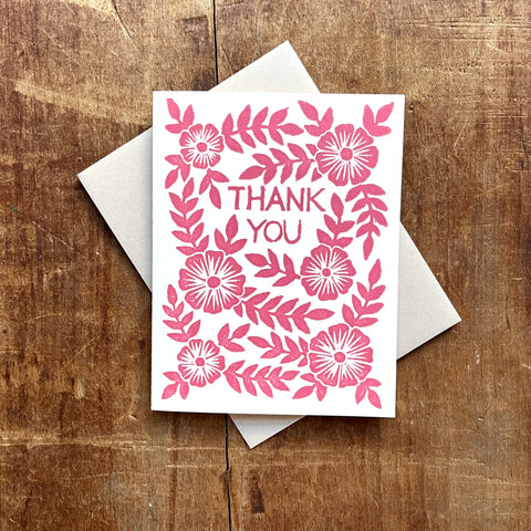 "Thank You," Greeting Card