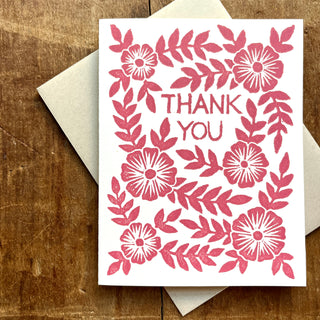 "Thank You," Greeting Card