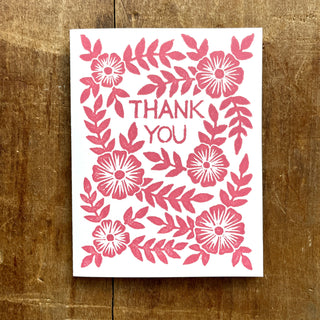 "Thank You," Greeting Card