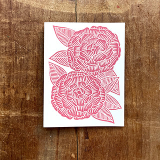 Peony Greeting Card