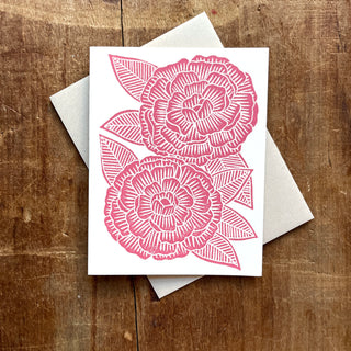 Peony Greeting Card