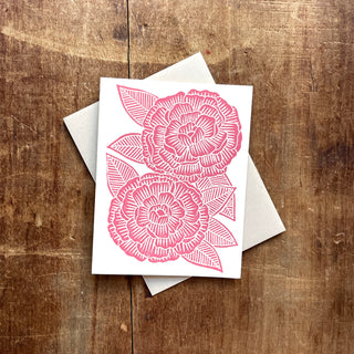 Peony Greeting Card