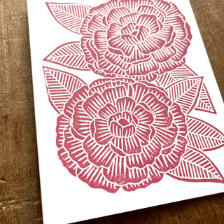 Peony Greeting Card