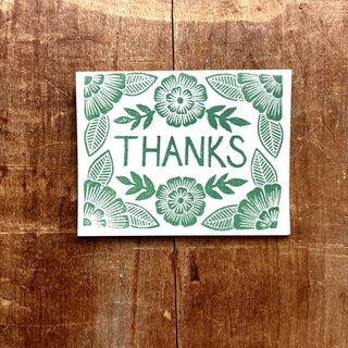 "Thanks," Greeting Card