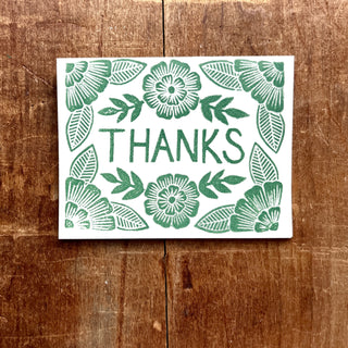 "Thanks," Greeting Card