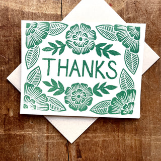 "Thanks," Greeting Card