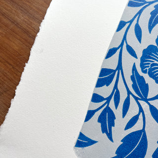 SECONDS : Hand Block Printed Pitcher Art Print - No. 5741