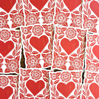 Heart Block Vinyl Sticker
