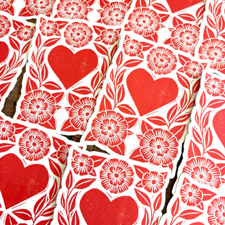 Heart Block Vinyl Sticker