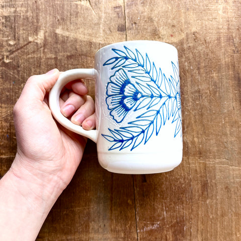 SECONDS : Hand Painted Ceramic Mug - No. 5684