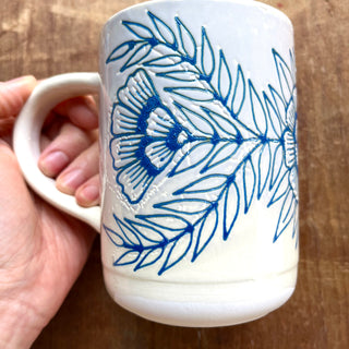 SECONDS : Hand Painted Ceramic Mug - No. 5684