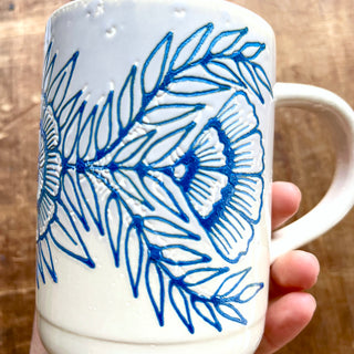SECONDS : Hand Painted Ceramic Mug - No. 5684