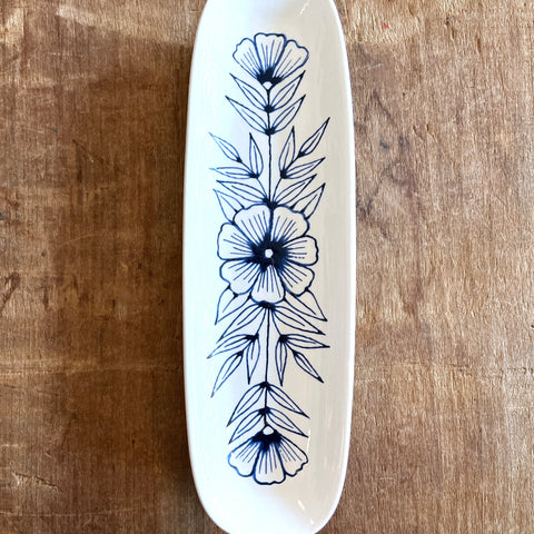 Hand Painted Ceramic Dish - No. 070