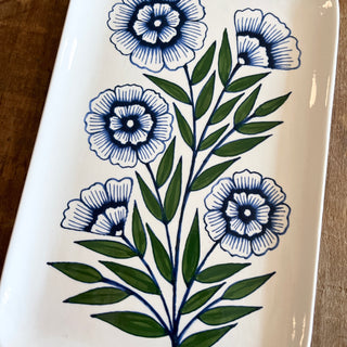 Hand Painted Ceramic Tray - No. 075