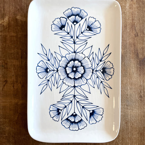 Hand Painted Ceramic Tray - No. 076