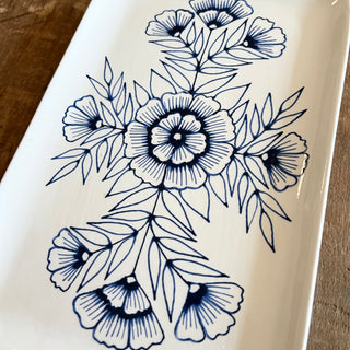 Hand Painted Ceramic Tray - No. 076
