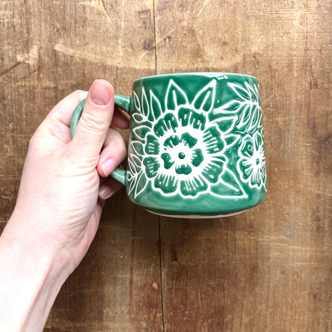 Hand Painted Ceramic Mug - No. 073