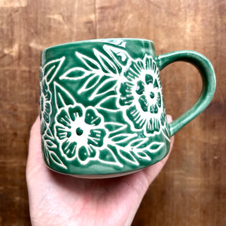Hand Painted Ceramic Mug - No. 073