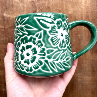 Hand Painted Ceramic Mug - No. 072