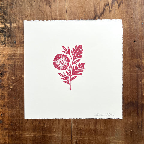 Hand Block Printed Art Print - No. 615