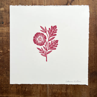 Hand Block Printed Art Print - No. 615