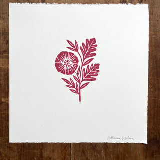 Hand Block Printed Art Print - No. 616