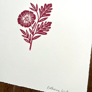 Hand Block Printed Art Print - No. 616