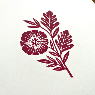 Hand Block Printed Art Print - No. 616
