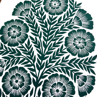 Hand Block Printed Art Print - No. 620