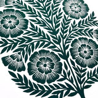 Hand Block Printed Art Print - No. 620
