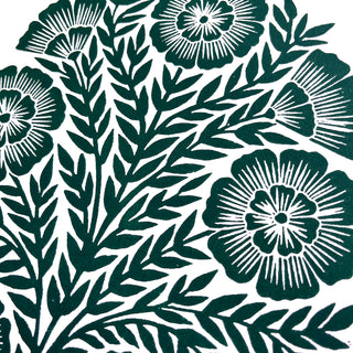 Hand Block Printed Art Print - No. 620