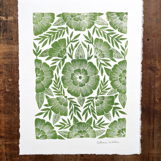 Hand Block Printed Art Print - No. 622