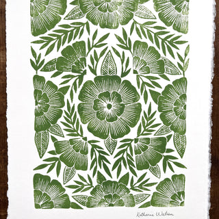Hand Block Printed Art Print - No. 622