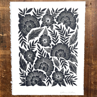 Hand Block Printed Art Print - No. 623