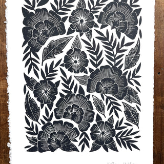 Hand Block Printed Art Print - No. 623