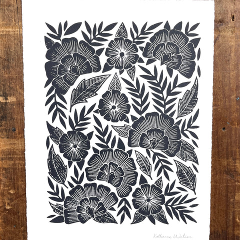 Hand Block Printed Art Print - No. 624