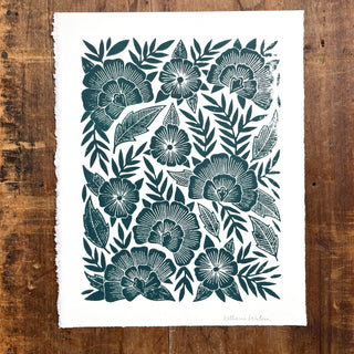 Hand Block Printed Art Print - No. 625
