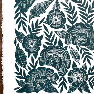 Hand Block Printed Art Print - No. 625