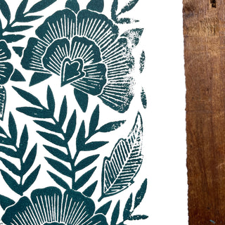 Hand Block Printed Art Print - No. 625
