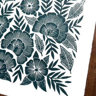 Hand Block Printed Art Print - No. 625