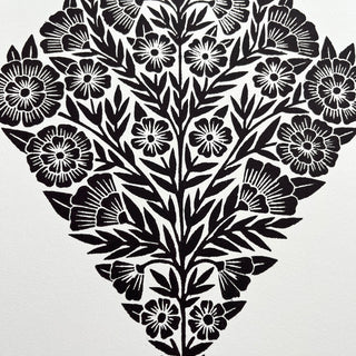 Hand Block Printed Art Print - No. 626