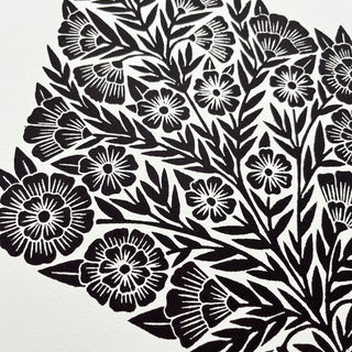 Hand Block Printed Art Print - No. 626